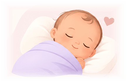 Bébé endormi paisiblement